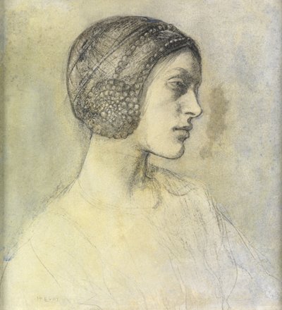 Anais, Iført en Beguin, ca. 1822 af Ambrose McEvoy