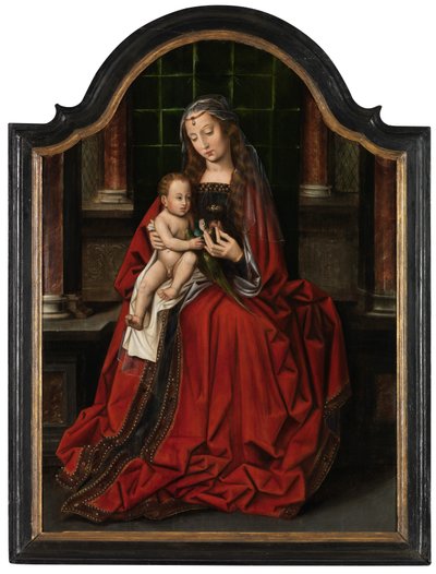 Madonna (olie på panel) af Ambrosius Benson
