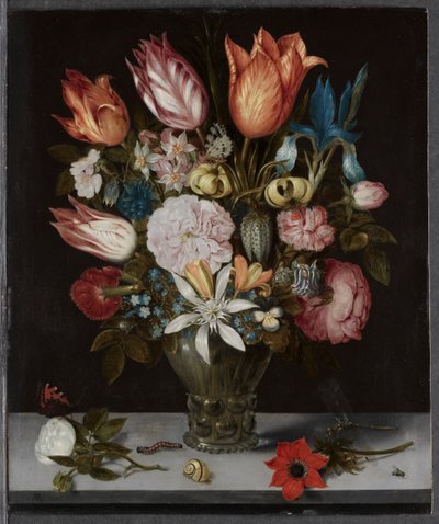 Blomster i et glas, 1606. af Ambrosius Bosschaert
