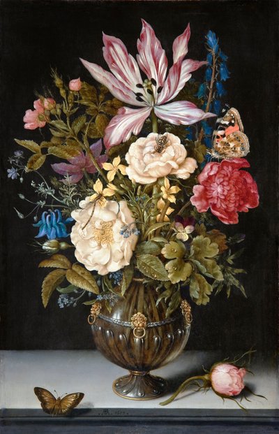Stilleben med blomster af Ambrosius Bosschaert