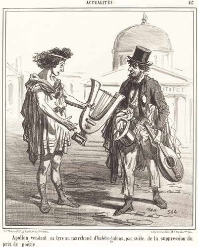 Apollo sælger sin lyre af Amédée Charles Henri Cham