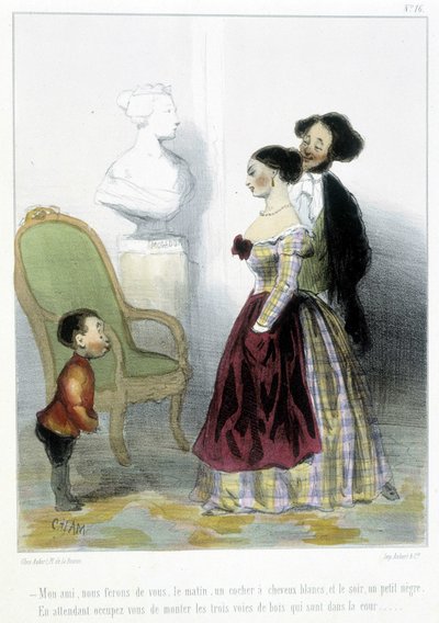 Karikatur - i "" Madeleines"" af Cham, v.1870-1880 af Amédée de Noé