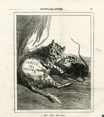 Illustration af Cham (1819-1879) i Le Charivari af Amédée de Noé