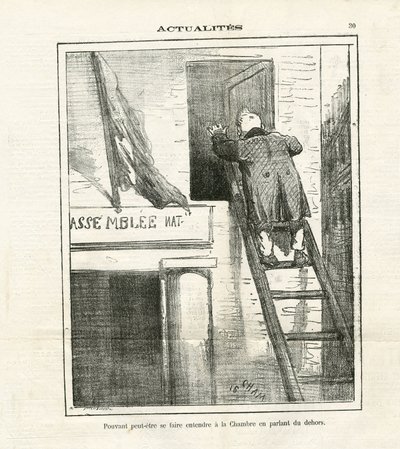 Illustration af Cham (1819-1879) i Le Charivari af Amédée de Noé
