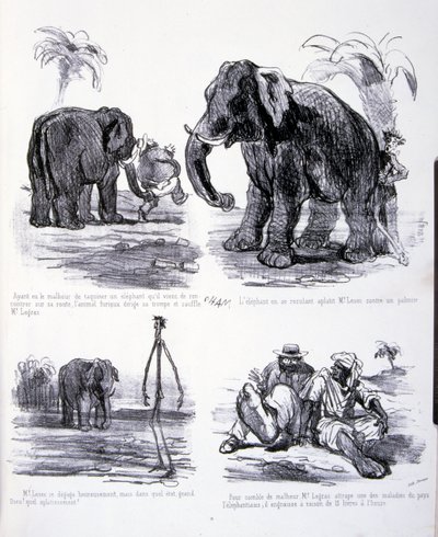 illustration til Kunsten at fede og tabe sig af Amédée de Noé