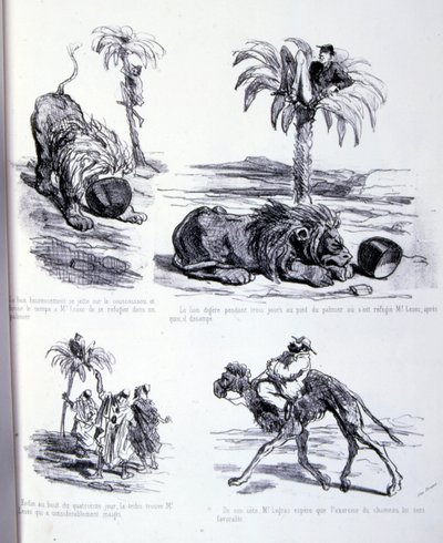 illustration til Kunsten at fede og tabe sig af Amédée de Noé