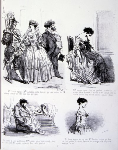 illustration til Kunsten at fede og tabe sig af Amédée de Noé