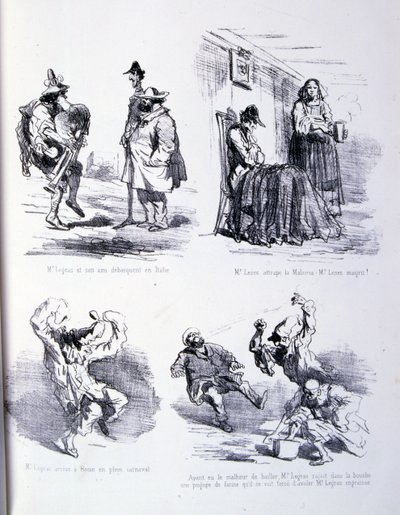 illustration til Kunsten at fede og tabe sig af Amédée de Noé
