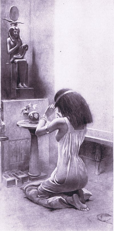 En egyptisk kvinde ved sine andagter, 1925 af Amedee Forestier