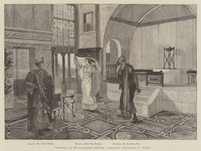 Hypatia, på Haymarket Theatre, Issachars fristelse af Orestes af Amedee Forestier