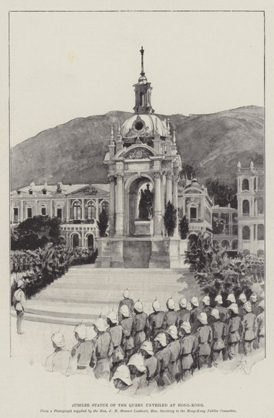 Jubilæumsstatue af dronningen afsløret i Hong-Kong af Amedee Forestier