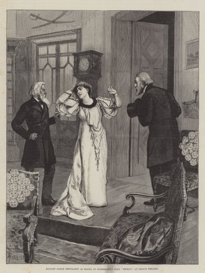 Madame Sarah Bernhardt som Magda i Sudermanns Skuespil Heimat, på Dalys Teater af Amedee Forestier