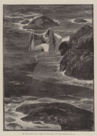 The Mermaid of Lighthouse Point, af Bret Harte af Amedee Forestier
