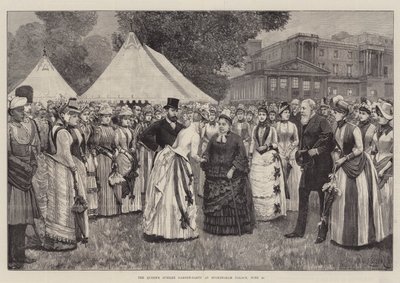 Dronningens jubilæumshavefest i Buckingham Palace den 29. juni af Amedee Forestier