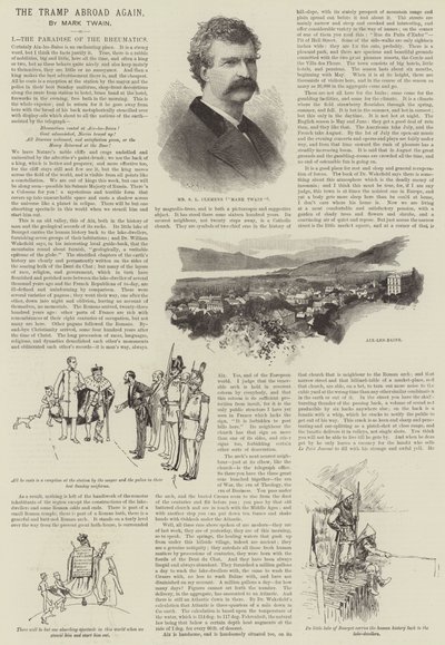 Vagabonden i udlandet igen, af Mark Twain af Amedee Forestier