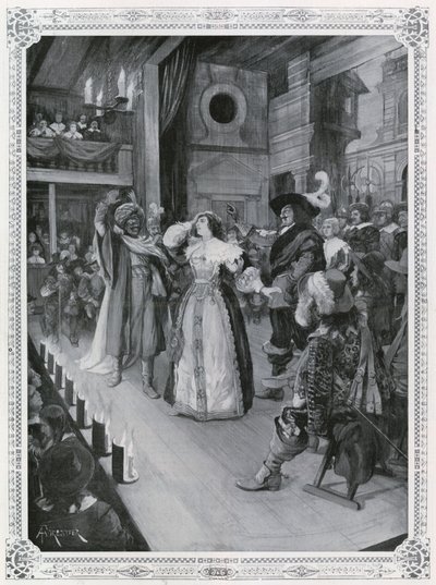 Kvinder dukker op på scenen for første gang: Othello, som produceret i december 1660 af Amedee Forestier