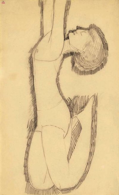 Anna Akhmatova som akrobat, 1911 af Amedeo Modigliani