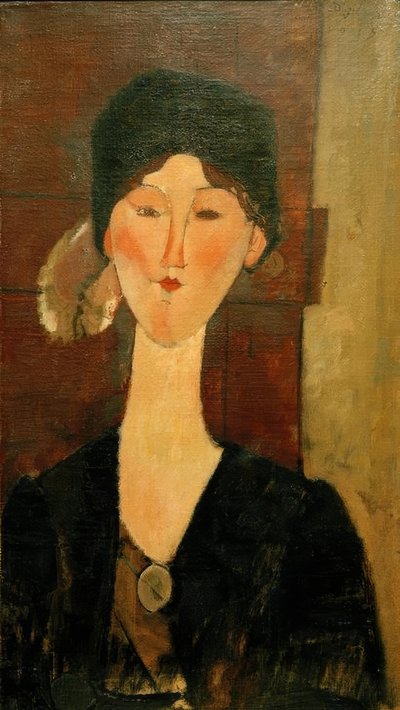 Beatrice Hastings foran en dør af Amedeo Modigliani