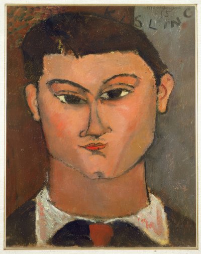 Portræt af maleren Moïse Kisling af Amedeo Modigliani