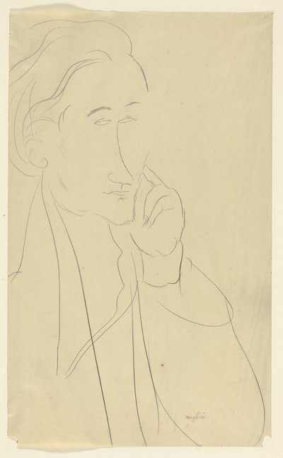 Buste af Zborowski af Amedeo Modigliani