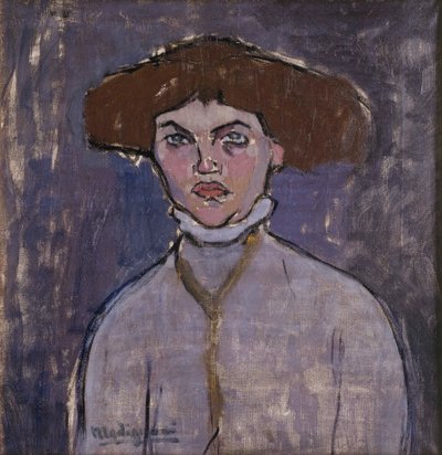 Buste af en ung kvinde, 1908. af Amedeo Modigliani