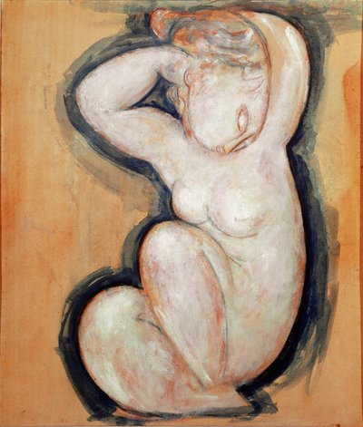 Cariatid. Maleri af Amedeo MOGILIANI (1884-1920) af Amedeo Modigliani