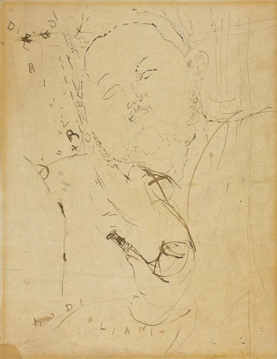 Diego Rivera, 1915. af Amedeo Modigliani