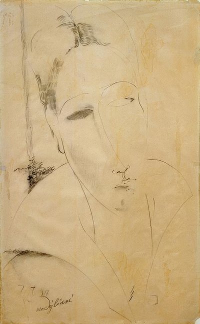Hanka Zboroska af Amedeo Modigliani