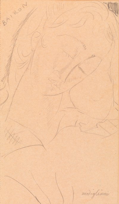 Hoved - Bairon af Amedeo Modigliani