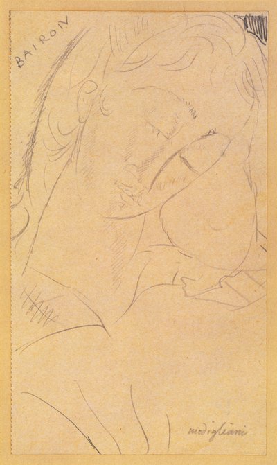 Hoved - Bairon af Amedeo Modigliani