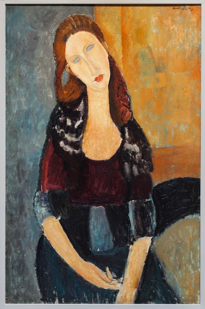 Jeanne Hébuterne med en hat af Amedeo Modigliani