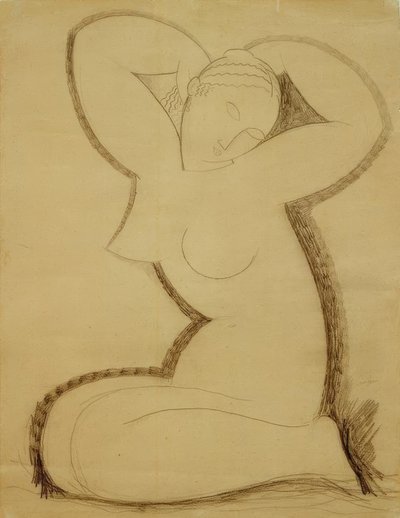 arbejdsskema af Amedeo Modigliani