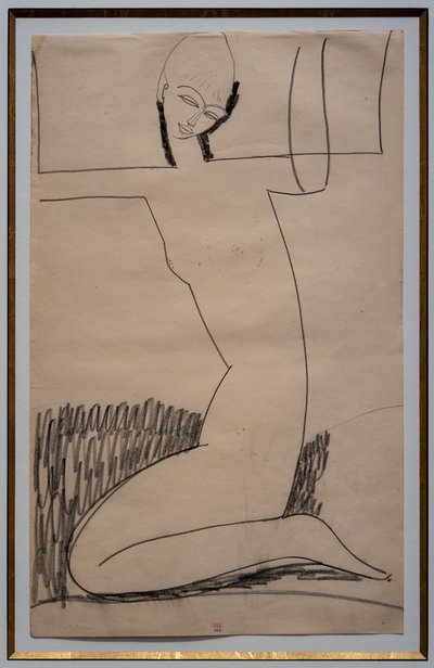 Kniende Karyatide af Amedeo Modigliani