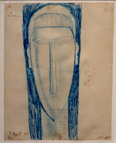 Hoved af Amedeo Modigliani
