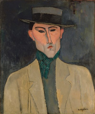 Mand i hat af Amedeo Modigliani