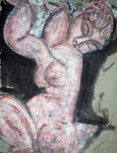 Nøgen karyatid af Amedeo Modigliani