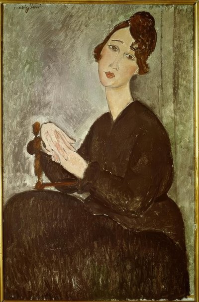 Portræt af Dédie (Odette Hayden) af Amedeo Modigliani