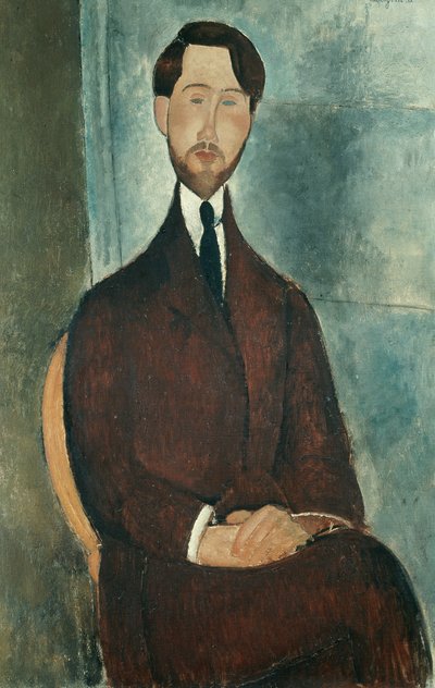 Portræt af Leopold Zborowski af Amedeo Modigliani
