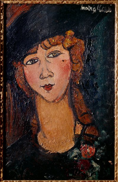 Portræt af Lolotte-maleri af Amedeo Modigliani (1884-1920) 1917 søn. 0,35x0,55 m Paris, musee national d