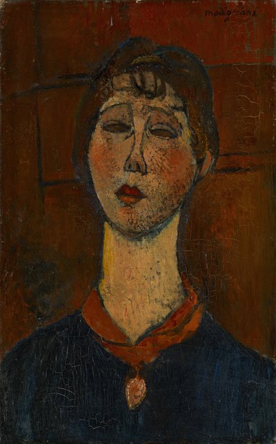 Portræt af Madame Dorival, ca.1916 af Amedeo Modigliani