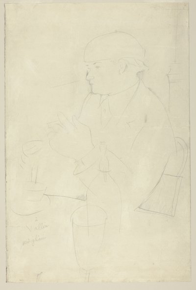 Portræt af Vallin af Amedeo Modigliani