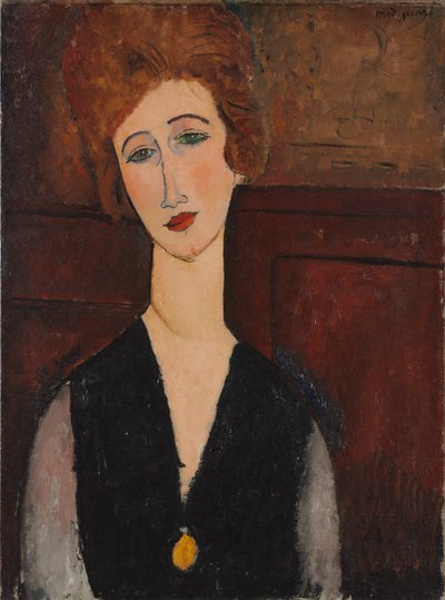 Portræt af en kvinde af Amedeo Modigliani