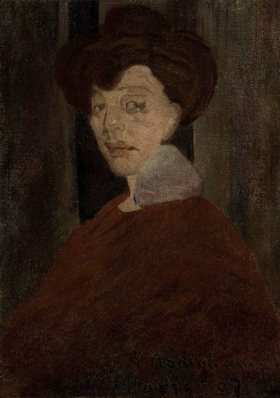 Portræt af en kvinde af Amedeo Modigliani