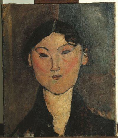 Portræt af en kvinde af Amedeo Modigliani