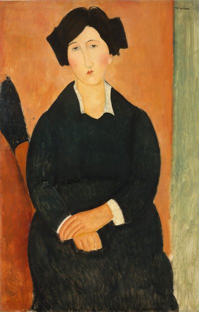 Den italienske kvinde, 1917 af Amedeo Modigliani