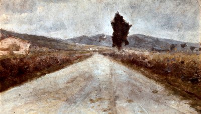 Den toscanske vej. Maleri af Amedeo Modigliani (1884-1920) af Amedeo Modigliani