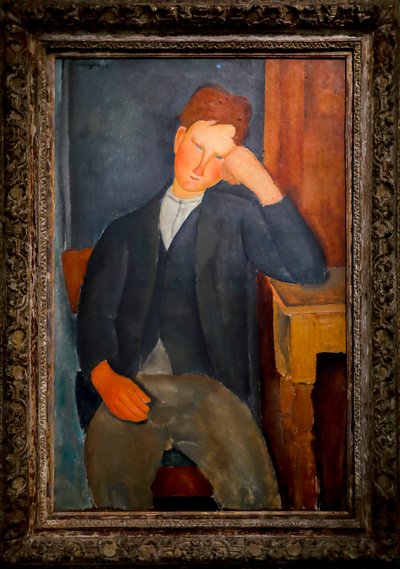 Den unge lærling, ca. 1918-19 (olie på lærred) af Amedeo Modigliani