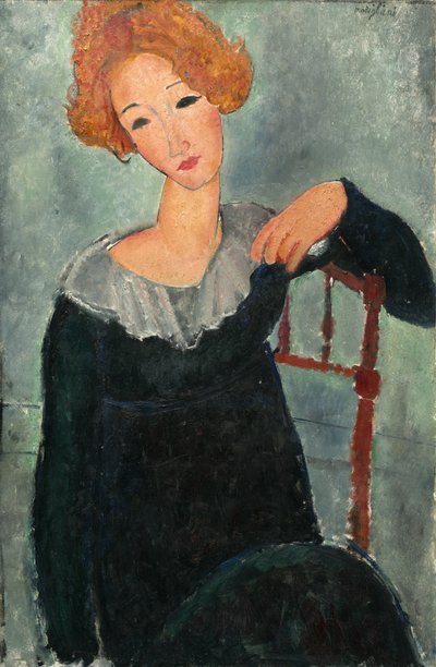 Kvinde med rødt hår af Amedeo Modigliani