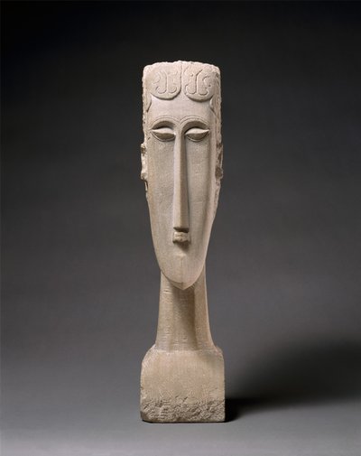 Womans Head, 1912 (kalksten) af Amedeo Modigliani