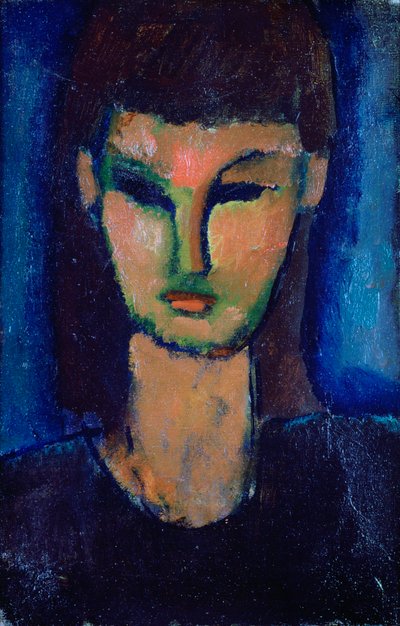 Ung kvinde, c1910 af Amedeo Modigliani